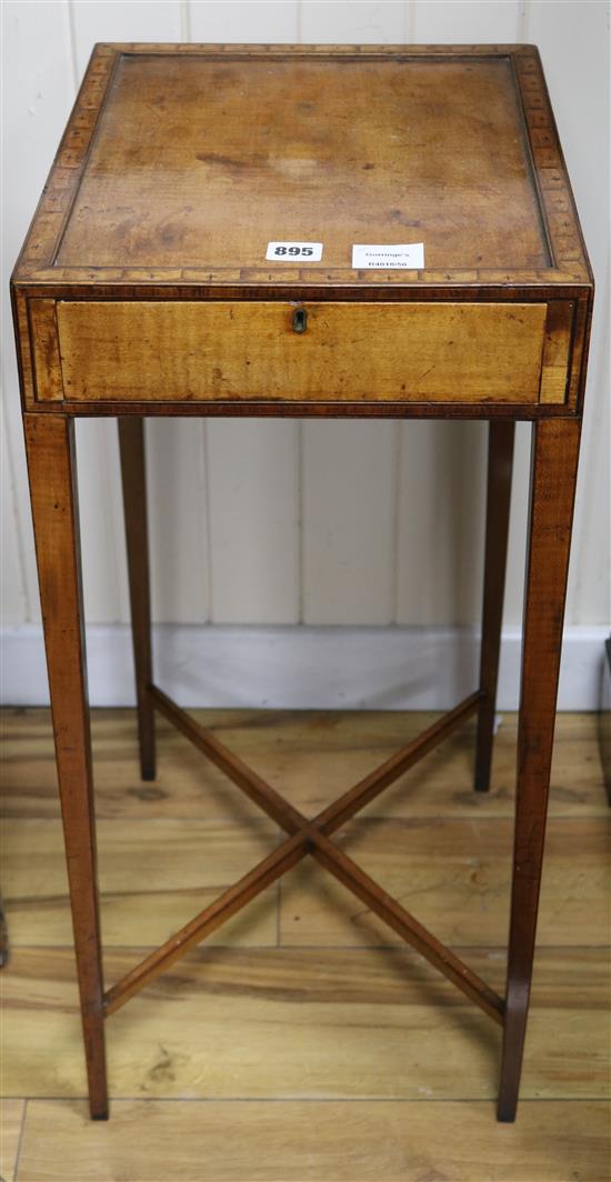 A George III side table W.32cm